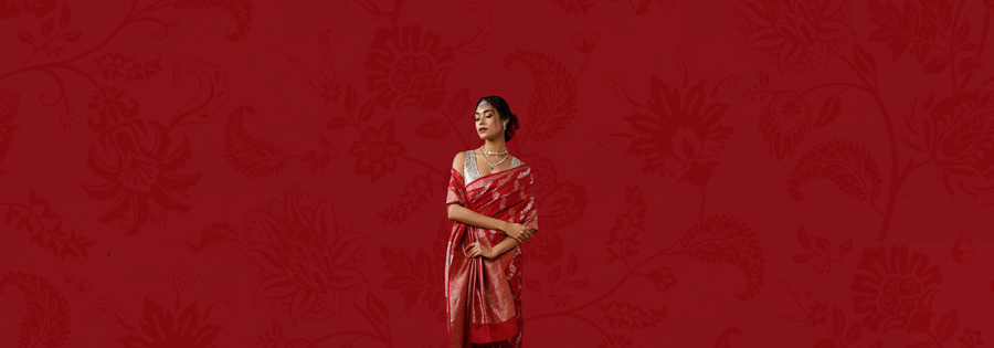 How To Style And Pair Your Red Banarasi Saree For Any Occasion