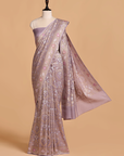 Mauve Jaal Saree in Georgette