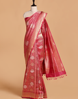 Pink Brocade Saree in Silk