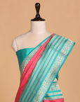 Strawberry Plain Saree in Silk