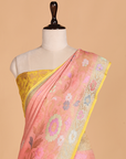 Peach Butta Saree in Georgette Tussar