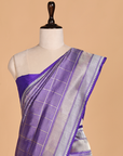 Purple Brocade Saree in Silk