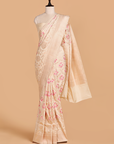 Off white Jaal Saree in Silk