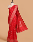 Red Butti Saree in Silk