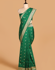 Green Butti Saree in Silk