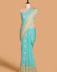 Firozi Butta Saree in Georgette