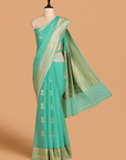 Sea Green Butta Saree in Georgette