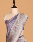 Mauve Brocade Saree in Silk