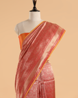 Red Brocade Saree in Silk