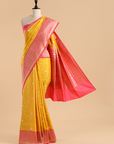 Mustard Butti Saree in Silk