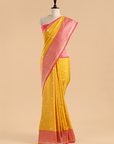 Mustard Butti Saree in Silk