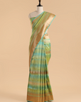 Pista Green Plain Saree in Silk