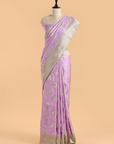 Lavender Butta Saree in Silk