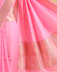 Pink Plain Saree in Silk