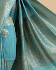 Peacock Butta Saree in Georgette Tussar