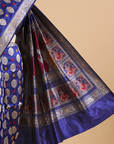 Royal Blue Butta Saree in Silk