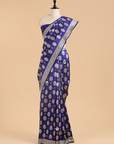 Royal Blue Butta Saree in Silk