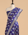 Royal Blue Butta Saree in Silk