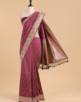 Wine Butti Saree in Silk