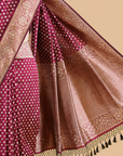 Wine Butti Saree in Silk