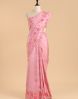 Lavender Butta Saree in Silk