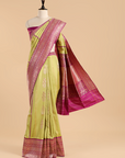 Pista Green Butta Saree in Silk