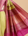 Pista Green Butta Saree in Silk