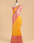 Mustard Butti Saree in Silk