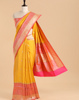 Mustard Butti Saree in Silk