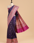 Purple Butta Saree in Silk