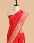 Red Butta Saree in Silk