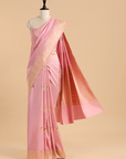 Pink Butta Saree in Silk