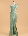 Pista Green Butti Saree in Silk