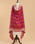 Magenta Rangkat Dupatta in Silk