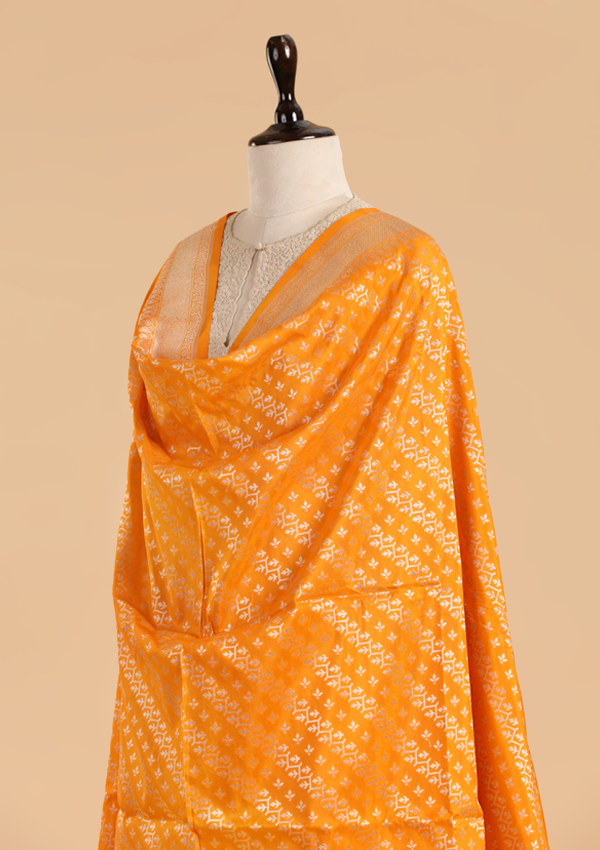 Golden Dupatta in Silk