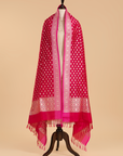 Red Dupatta in Silk