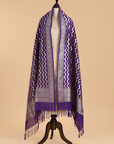 Purple Dupatta in Silk