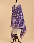 Purple Dupatta in Silk