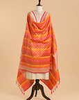 Orange Rangkat Dupatta in Silk