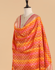 Orange Rangkat Dupatta in Silk