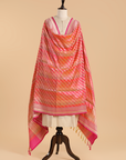 Gajar Pink Rangkat Dupatta in Silk