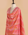 Gajar Pink Rangkat Dupatta in Silk