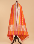 Orange Rangkat Dupatta in Silk