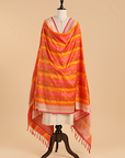 Orange Rangkat Dupatta in Silk