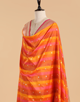 Orange Rangkat Dupatta in Silk