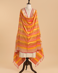 Orange Rangkat Dupatta in Silk