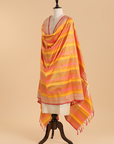 Orange Rangkat Dupatta in Silk