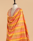 Orange Rangkat Dupatta in Silk