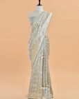 Grey Jaal  Saree in Silk