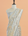 Grey Jaal  Saree in Silk